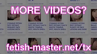 Japanese Asian Tongue Spit Face Nose Licking Sucking Kissing Handjob Fetish - More at fetish-master.net
